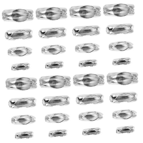 Tofficu 800 Stück Metall Kugelkette Verbinder Verschlüsse Kugelkettenverbinder für Schmuckherstellung DIY Kettenreparatur Schlüsselanhänger Basteln Zubehör Tofficu 800 Stück Metall Kugelkette Verbinder Verschlüsse Kugelkettenverbinder für Schmuckherstellung DIY Kettenreparatur Schlüsselanhänger Basteln Zubehör von Tofficu