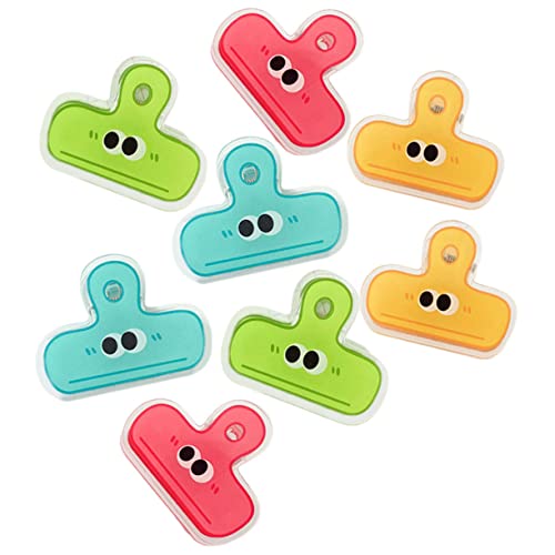 Tofficu 8st Kleiner Augenclip Büroklammerhalter Süße Büroklammern Süße Chip-clips Papier Lustige Bindeklammern Chip-clips Süß Produkt Süßer Taschenclip Pinzette Gießen Chips Plastik von Tofficu