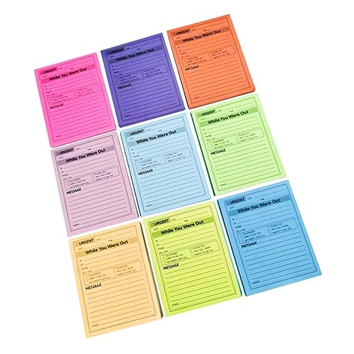 Tofficu 9 Farben Haftnotizen Set Selbstklebende Notizzettel Für Büro Schule Und Zuhause Multifunktionale Memo Pads Stark Haftend Ideal Für Notizen Und Erinnerungen von Tofficu