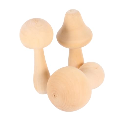 Tofficu 9 Stk Doodle weißer Keimpilz Kinderspielzeug Kinderpuppen Dekor Mini-Pilzfiguren Pilzkopfpuppe holzfiguren bastelsets+für+kinder decor kinder malten handwerk kind zeichen spielzeug von Tofficu