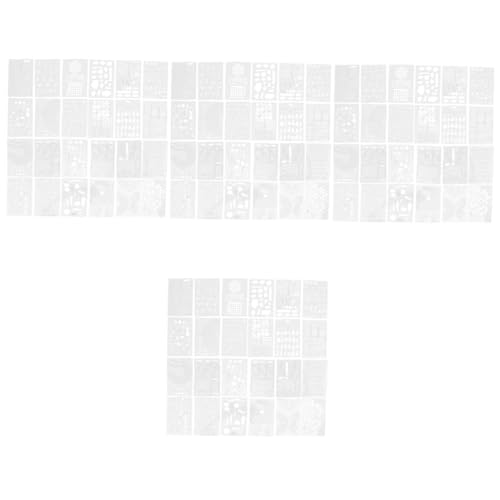 Tofficu 96 STK Handkonto Aushöhlen Vorlage Formen Zeichnen Schablonen Zum Malen Geometrische Malschablonen Hohle Schablonen Selber Machen Hohle Malschablone DIY-vorlagen Das Haustier Weiß von Tofficu