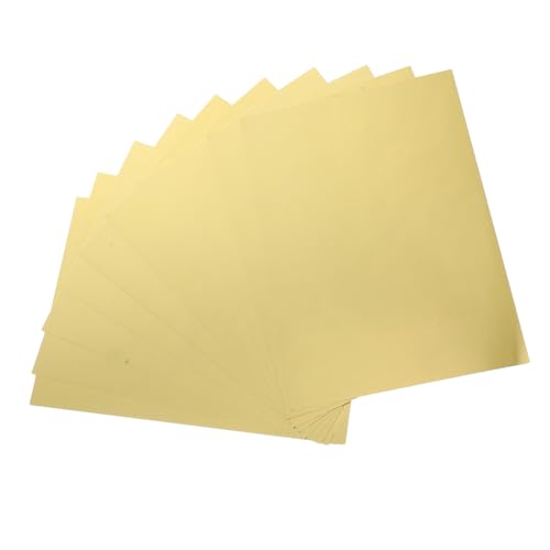 Tofficu A4 Goldene Metallic Kartonpapier Blätter Einseitig Glänzend Ideal Für Basteln Einladungen Hochzeiten Und Dekorationen Kunsthandwerk Und Scrapbooking Supplies von Tofficu