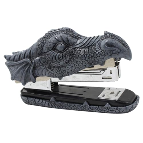 Tofficu Alligator-hefter Büroklammerhalter Für Den Schreibtisch Dekor Für Büro Hefter in Krokoform Süße Hefter Büromaterial Desktop-briefpapier Schulhefter Rostfreier Stahl Grey von Tofficu