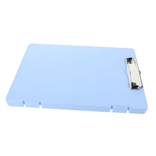 Tofficu Aufbewahrungsschreibtafel Büro-schreibtafeln Kleines Klemmbrett Aufbewahrungsklammern Für Dokumente Office-dokumentenklammern Tragbares Klemmbrett Büro-hartfaserplatte Pp Sky-blue von Tofficu