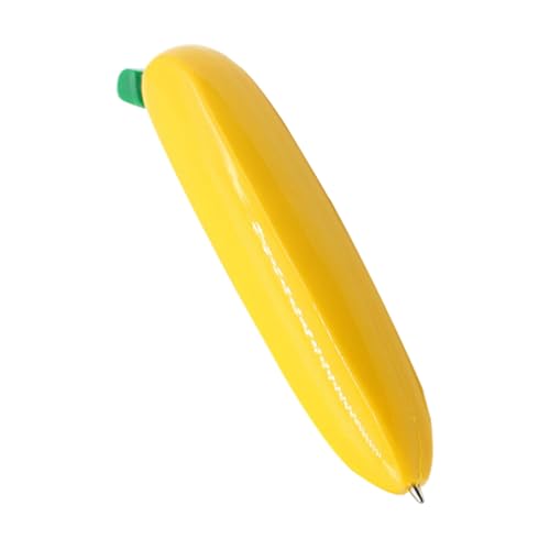 Tofficu Bananen-Kugelschreiber Schreibtischstift Kugelschreiber Kleidung Kinderreiniger Bananen Kugelschreiber Ergonomischer Kugelschreiber süßes stationäres Kinderstift Plastik Yellow von Tofficu