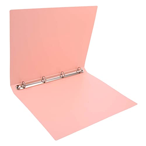 Tofficu Blech Mappe Scrapbooking Papierbinder Planke Nachfüllung Mini aufbewahrungsdose storage boxes ästhetische Schulversorgung Ordner für Musikpartituren für den Haushalt Metall Rosa von Tofficu