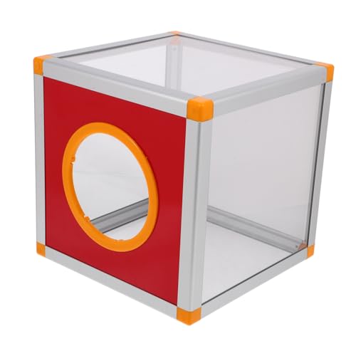 Tofficu Box Box Tombola Tickethalter Ticket Aufbewahrungsbehälter Tombola Boxen Tombola Ticket Spender Vorschlagsboxen Tombola Ticket Behälter Aluminiumlegierung Transparent von Tofficu