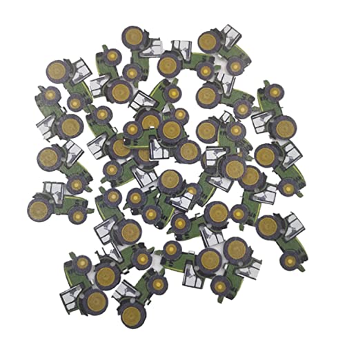Tofficu Einzigartiges Holzknopf-set 50 Stück Traktor- 2 Löcher Zum Nähen Stricken und für Scrapbook-verzierungen von Tofficu
