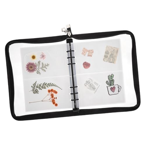 Tofficu Handbuch-set Aufkleberordner Bargeldsparender Ordner Aufkleber-organizer-ordner Sticker-sammelbuch Aufbewahrungsbeutel Für Schmuck Buch Zum Sammeln Von Aufklebern Transparent Pvc von Tofficu