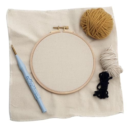 Tofficu Handwerkszeug embroidery stickmotive besticken DIY Bastelset bastel material handsfull Häkelset Stoff Stich-Kits Perlennadeleinfädler Nadelfilz-Set Starter häkeln werkzeug Stickset von Tofficu