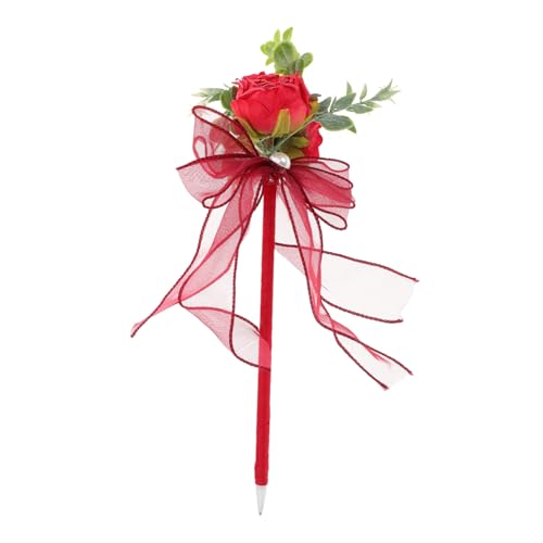 Tofficu Imitation Rose Kugelschreiber Schwarzer Tinte Stift Eleganter Stift Hochzeitsstift Kugel Stift Einzigartiges Schreiben Stift Kugel Blumenstifte Pom Pom Pen Niedliche Stifte Für von Tofficu