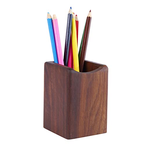 Tofficu Kasten Stifthalter aus Holz Notebook-Organizer Kommode für Kinder grüne Accessoires handyhalter Stifthalter für den Tisch storage boxes aufbwahrungs-box Desktop-Stifthalter Bambus von Tofficu