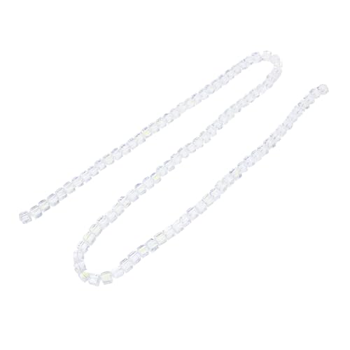 Tofficu Lose Perlen aus Glaskristall kleine Perlen Halskette Perlen Armband Perlenmaterial quadratische perlen für DIY DIY-Perlen stutzenhalter bastelzeug Glasperlen basteln Abstandsperlen von Tofficu