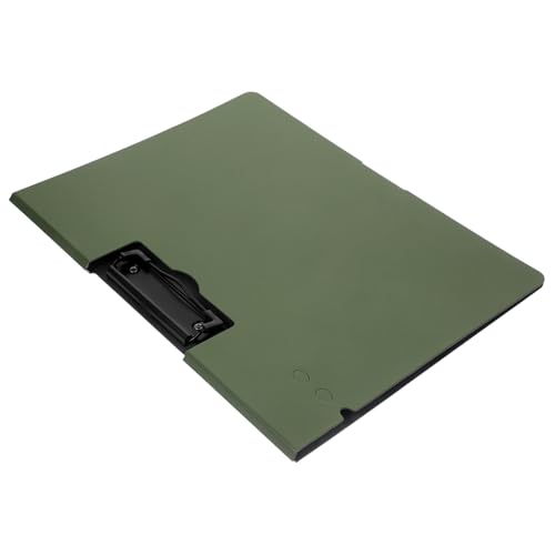 Tofficu Mappe write board clipboard papierhalter Papierklemmbrett Büro-Klemmbrett kleines Klemmbrett schreibtafel Mehrzweck-Zwischenablage Zwischenablage schreiben Plastik Dark Green von Tofficu