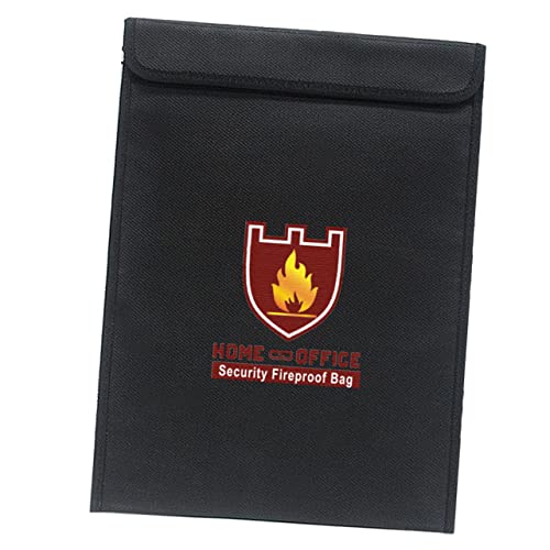 Tofficu Mappentasche widerstandsfähiger Geldbeutel feuerfeste Aktentasche Feuerfeste Geldtasche Feuerfester Dokumentenhalter document folder aktenmappe briefumschläge Aktenhalter Black von Tofficu