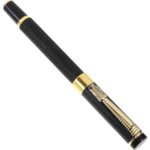 Tofficu Mini-Stifte Masse Federkiel goldener Stift Taschenstift Tintenstift Farbstifte schreibutensilien schreibkladde Kalligraphie-Füllfederhalter Zeichenstifte für Mädchen Plastik Black von Tofficu