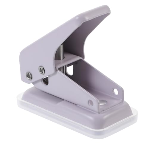 Tofficu Mini-locher Vorrichtung Dreilochstanze Für Binder Dreilocher Verstellbarer Locher Bastellocher Handlocher Diy-stanzer Mittelschlag Zange Einzellocher Schläge Metall Lavender von Tofficu