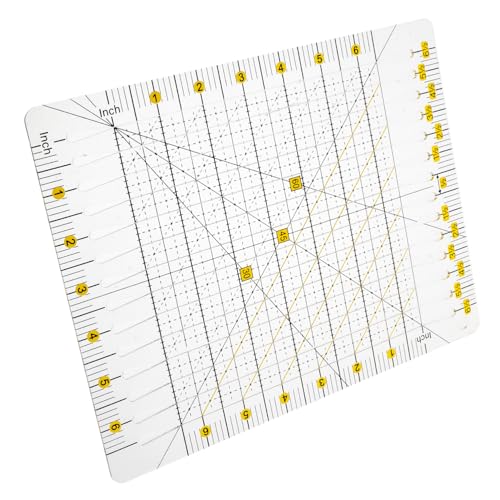 Tofficu Nähwerkzeuge Hot-saum-lineal Schneidematten Zum Nähen Patchwork-lineal Klares Lineal Zum Nähen Schneidelineal-vorlage Hemd Lineal Anleitung Zum Hemdenlineal Quilt Lineale Plastik von Tofficu