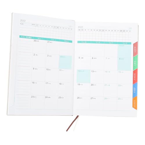 Tofficu Notizbuch wochenplan week planner day planner the notebook book notizhefte tagesplan Planer Notizblock aufnehmen plant Aufnahmenotizblock PU-Abdeckung Notizblock Papier Black von Tofficu