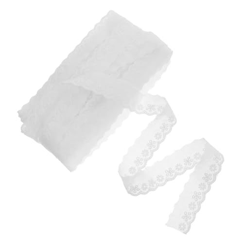 Tofficu Ösen-spitzenband, Baumwolle, Bestickter Spitzenbesatz, Gewellte Spitze Für Heimwerker, Nähen, Basteln, Heim-, Hochzeits-, Party-dekoration, 3 Cm, 15 Yards von Tofficu