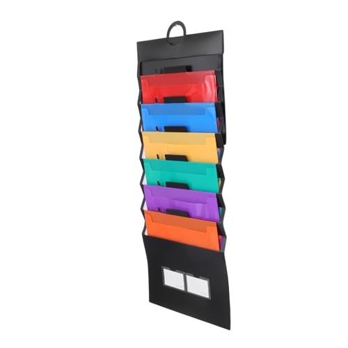 Tofficu Ordner Wand Dokumentenhalter Akten Wand Organizer Post Organizer Wandmontierter Quittungs Coupon Organizer Akkordeontaschen Tragbarer Papier Organizer Hängeregisterhalter von Tofficu