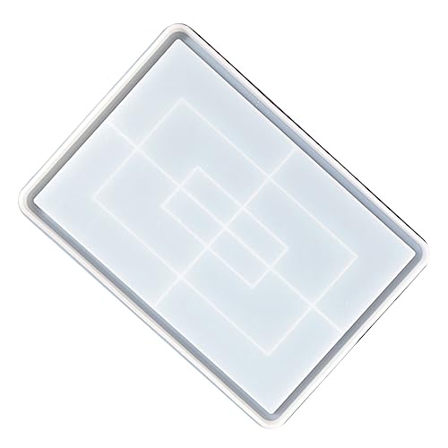 Tofficu Palettenform Schmucktablett-organizer Diy-plattenherstellungsform Ablagefach Formen Für Aschenbecher Gießform Für Rechteckige Platten Diy-tablett-kunstform Handform Kieselgel Weiß von Tofficu