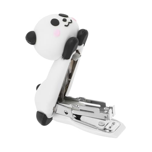 Tofficu Panda-Hefter Panda Desktop-Hefter Mini-Tischhefter Hefter für kleine Hefter kleiner Hefter Mini Mini-süßer Hefter Neuheit Hefter Tischheftmaschine Reisehefter weiches Gummi von Tofficu