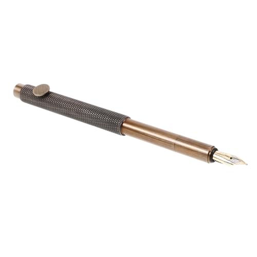 Tofficu Retro-Tintenroller Stifte schwarze Tinte Stift mit goldener Tinte Dip-Stift Stifttinte Kalligraphie goldener stift goldener kugelschreiber Zeichenstifte Füllfederhalter Messing von Tofficu