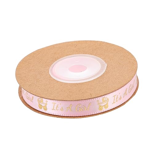 Tofficu Schleife seidenband ribbon pailettenband Blumenband dekobänder handgefertigtes Band -Kabelband Handdekor DIY haarnadel versorgung Geschenkverpackungsstreifen Polyester Rosa von Tofficu