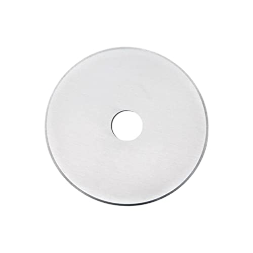 Tofficu Schneidrad klingen Rotary cutter blades Circular cutting blades Replacement blades for rotary cutter Sewing cutter blades 60mm Schneidmesser runde Schneidmesser Silver von Tofficu