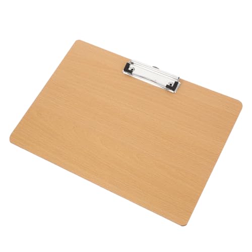 Tofficu Schreibblock-Clip kleine Klemmbretter Klemmbrett schwer Office-Dateiordner Zeichnung in der Zwischenablage Büro-Klemmbretter Zeichenbretter Klemmbrett mit Metallklammern MDF Khaki von Tofficu