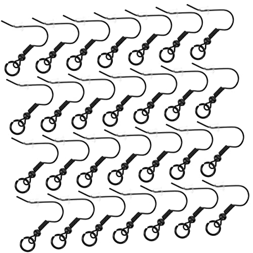 Tofficu Schwarze Ohrring Haken mit Perlen und DIY Ohrschmuck Zubehör Sicherer Verschluss für Bastelprojekte Ohrhaken Material für Schmuckherstellung Tofficu Schwarze Ohrring Haken mit Perlen und DIY Ohrschmuck Zubehör Sicherer Verschluss für Bastelprojekte Ohrhaken Material für Schmuckherstellung von Tofficu