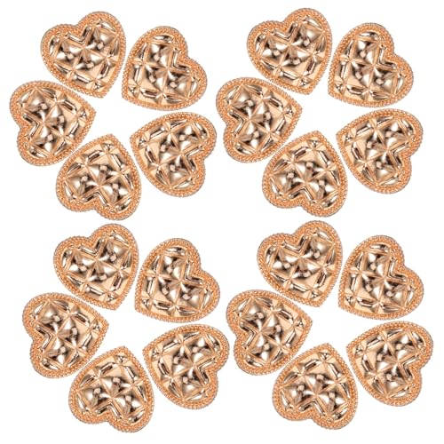 Tofficu Teilig Herzförmige Metallknöpfe Gold Kreative Kleidungsknöpfe für Blazer Sweater Bekleidungszubehör zum Annähen Tofficu Teilig Herzförmige Metallknöpfe Gold Kreative Kleidungsknöpfe für Blazer Sweater Bekleidungszubehör zum Annähen von Tofficu