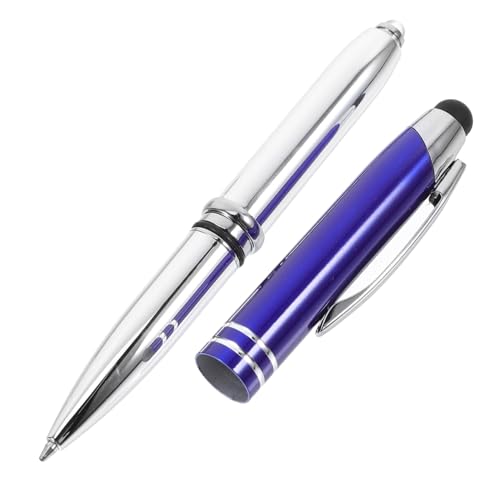 Tofficu Touch-Kugelschreiber stylus stift touchscreen stift Kugelschreiber mit Touchscreen Touchpen Tablette Eingabestift für Universeller Stiftstift kapazitiver Eingabestift Metall Blue von Tofficu