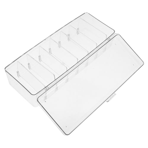 Tofficu Transparente Aufbewahrungsbox Karteikarten-organizer Ladekabel-organizer Karteikartenetui Kabel-organizer-behälter Karten-organizer-etui Flash-karten-etui Das Haustier von Tofficu