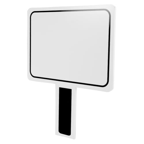 Tofficu Whiteboard halten Signale Klemmbretter Trockener Löschungspaddel Vorschlagsboxen Handheld-Whiteboard PVC-Whiteboard Whiteboard-Handheld handgehaltenes Trockenlöschbrett Black von Tofficu