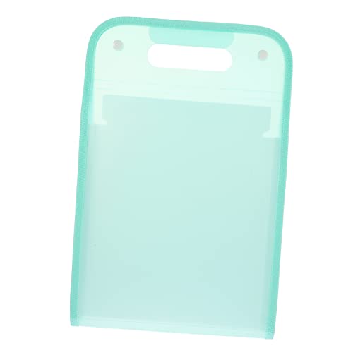 Tofficu a4 vertikaler Organbeutel plastikordner mappen Tragbarer Datei-Organizer mehrlagige Aktentasche aufbewahrungstasche Organisator aus Papier Dokumentenhalter aus Papier Light Green von Tofficu