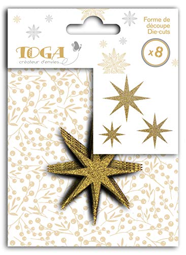 Toga Gold de Bombay Silber ausgeschnittene Sterne, One Size von Toga