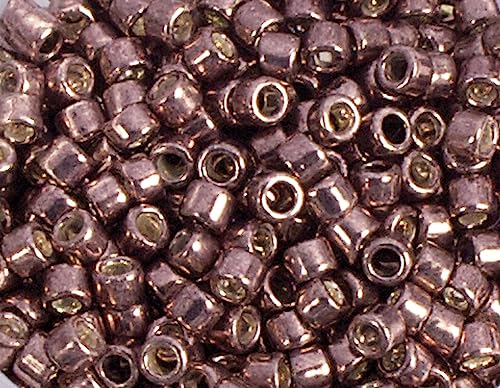 Japanische Perlen Zylinder Schatz verzinkt Bronze 3,3mm.8/0 100gr. von Toho