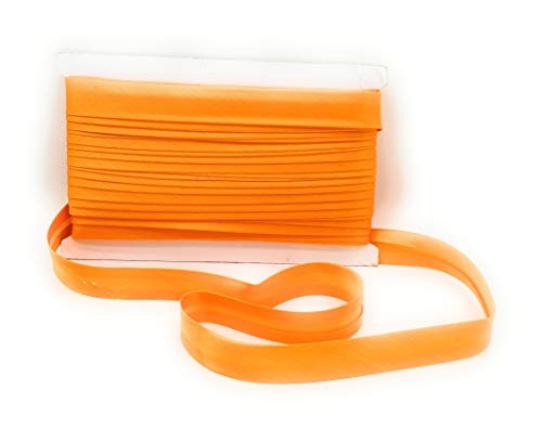 20 mm hochwertiges Satin-Schrägband in 16 Farben, 23-Meter-Rolle Orange 20 mm hochwertiges Satin-Schrägband in 16 Farben, 23-Meter-Rolle Orange von MNJ-TRIMMINGS