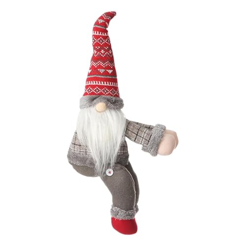 Gnomes Drapes Raffhalter – Weihnachtsvorhänge Schnalle Puppe | Cartoon weiche Weihnachtswichtel Vorhänge Raffhalter, multifunktionale Puppenvorhänge, Halter, kreative Weihnachtsfensterdekoration für von Toliya