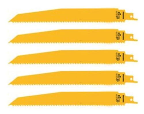 Tolxh 5 Stück #DWAR966 Bimetall-Sägeblätter, 22,9 cm, hochwertig, langlebig, Ersatzteile für DeWalt von Tolxh