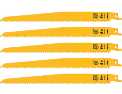 Tolxh #DW4803 Säbelsägeblatt, konische Rückseite, 229 mm, hochwertig, langlebig, Ersatzteile für Dewalt, 5 Stück von Tolxh