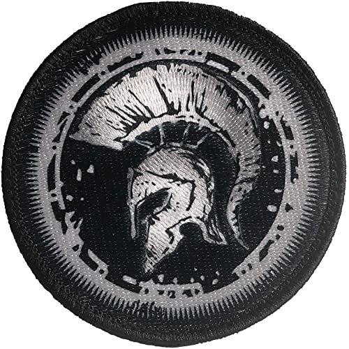 Bundeswehr Spartanischer Helm Patch Gestickt mit Klett - Deutschland Patch - Militär aufnäher - Patch klett - Airsoft Patch - 8 cm 75 x 75 mm von A TODA LECHE