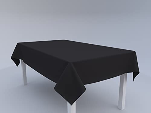 Tom'Shop Tischdecke [Schwarz, 120cm x 220cm] Tablecloth Tischtuch Tischwäsche Tischdekoration Tafeltuch von Tom'Shop