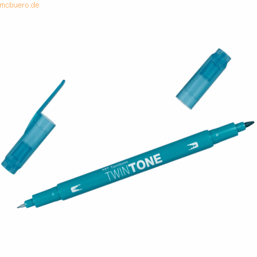 6 x Tombow Doppelfasermaler TwinTone Rund- und Finelinerspitze turquoi von Tombow