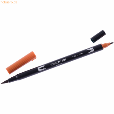 6 x Tombow Dual-Fasermaler ABT mit Rundspitze/Pinselspitze burnt sienn von Tombow