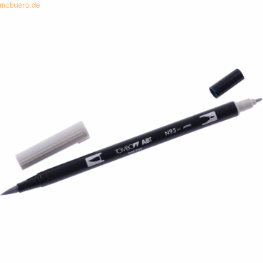 6 x Tombow Dual-Fasermaler ABT mit Rundspitze/Pinselspitze cool grey 1 von Tombow