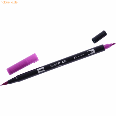 6 x Tombow Dual-Fasermaler ABT mit Rundspitze/Pinselspitze purple sage von Tombow