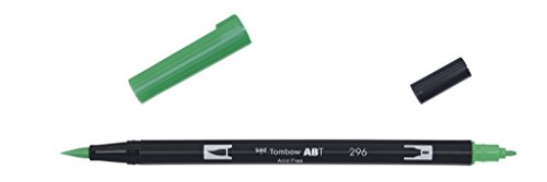 Tombow ABT-296 Fasermaler Dual Brush Pen mit zwei Spitzen, green, 1 Stück (1er Pack) von Tombow